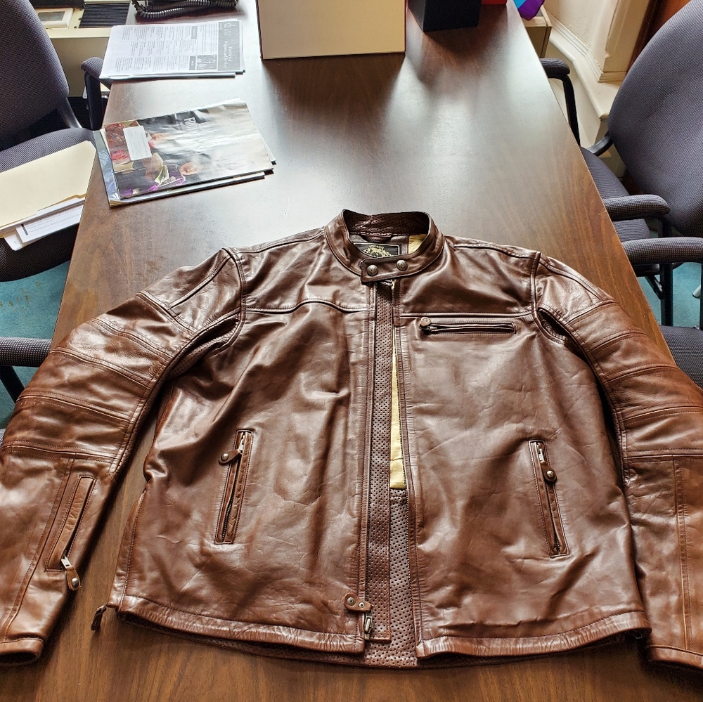 Ronin leather motorcycle jacket
